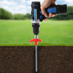 Rotatable tent pegs with thread