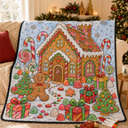 DIY Christmas Drawing Blanket with 24-Color Paint Markers – Customizable Plush Coloring Blanket