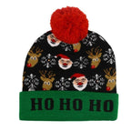 🎅LED Christmas Knitted Hats Light up Xmas Beanie