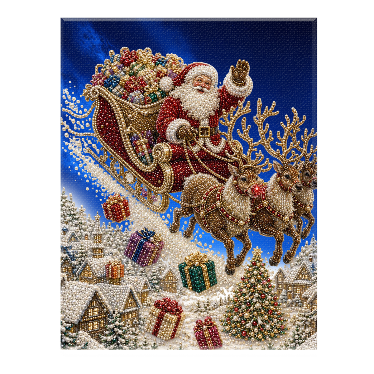 Halloween Ghost Pearl Art DIY Kit – Spooky 3D Diamond Painting
