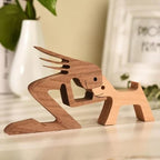 Animal Lover Wooden Sculpture Table Decoration