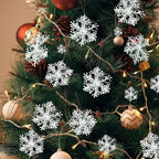 GlimmerGarlands | Glitter Snowflake Decorations