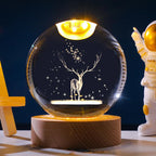 Astranova Galaxy Night Light | LED Crystal Ball with Milky Way Design | Warm White Light | Creative Gift for Kids & Adults