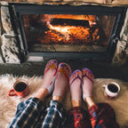 Socks with nail print