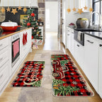 Vloermat met Kerstthema – Gingerbread Man Ontwerp voor Keuken of Voordeur