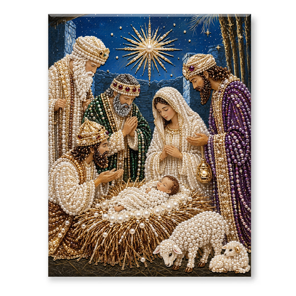 Halloween Ghost Pearl Art DIY Kit – Spooky 3D Diamond Painting