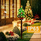 Christmas Iron Art Solar Outdoor Lawn Stake