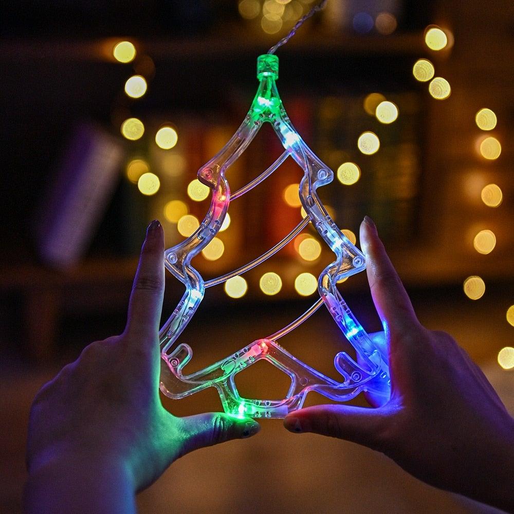 Christmas String Lights - LED Star Curtain Fairy String Lights Christmas Decoration