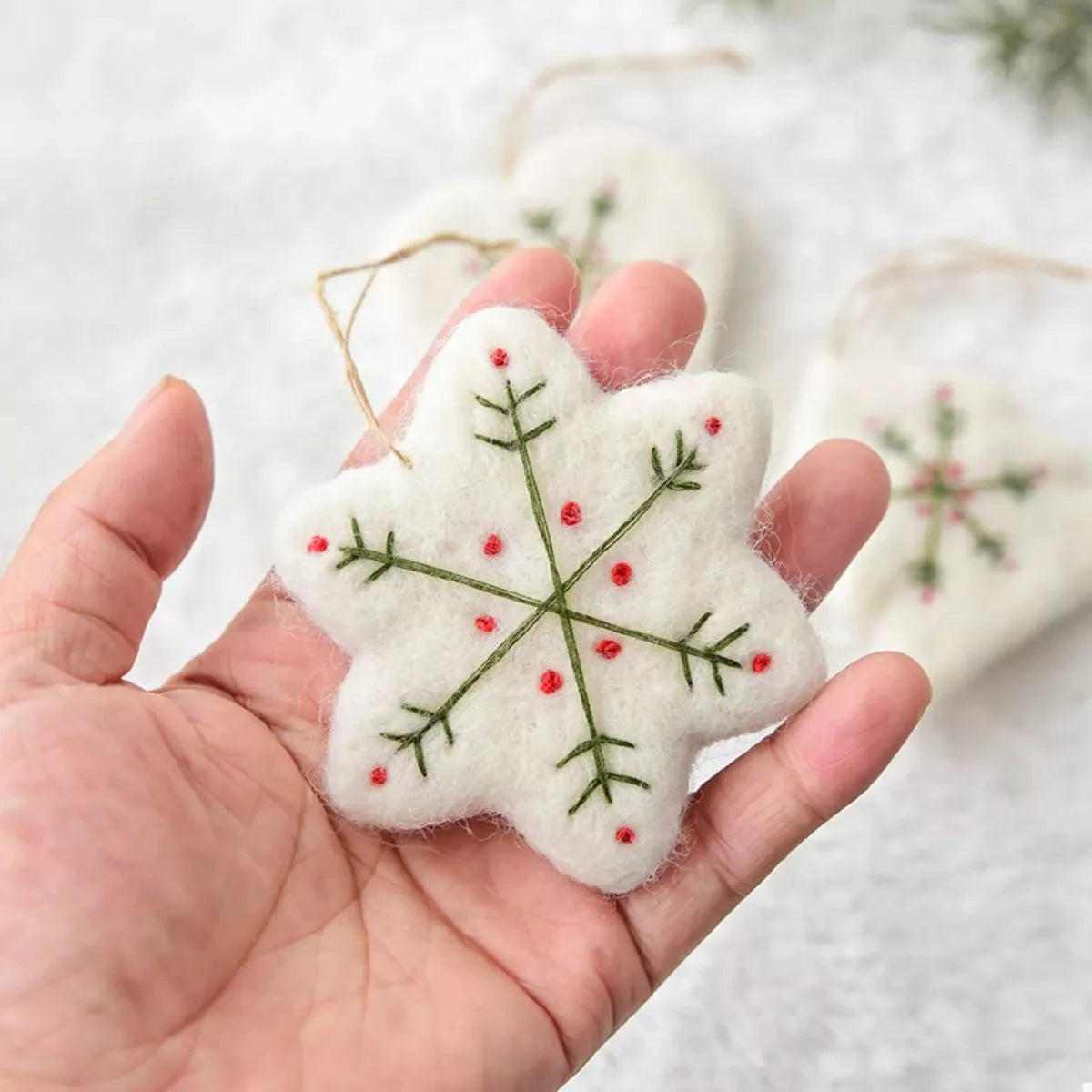 Christmas Felt Snowflake Ornament