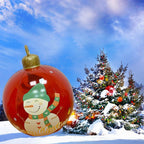 Giant Inflatable Christmas Ornament - Christmas Decoration Outdoor Inflatable Ball