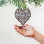 Friendship Wood Pendant Christmas Tree Decor (3 Pieces)