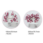Lumirelle | LED Fairy Lights Christmas | Santa & Snowman Motifs | Warm White Light | For Tree, Window & Table Decor