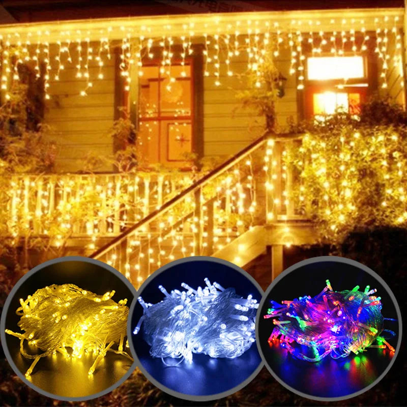 Atmospheric Icicle Lights - FrostGlow