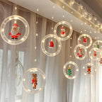Christmas Curtain String Lights
