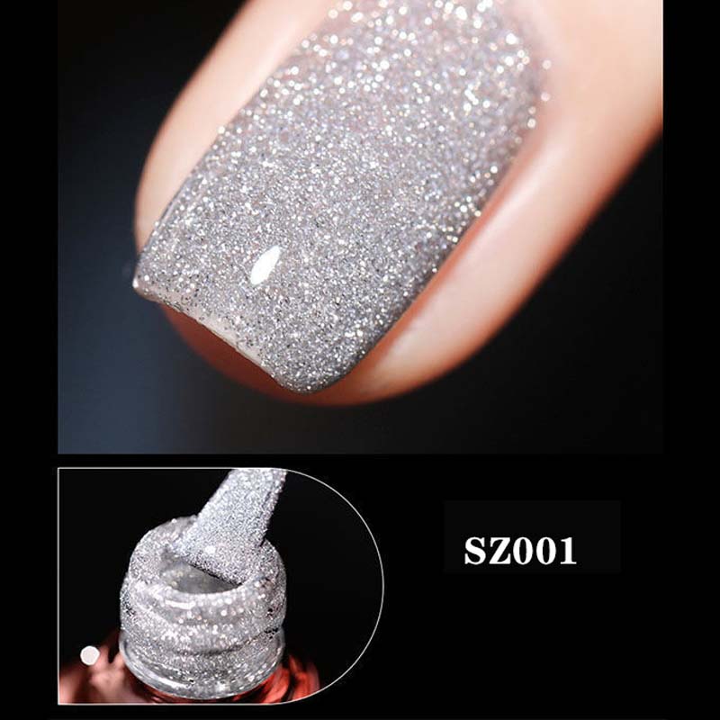 High density glitter nail gel polish