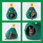 Christmas Tree Cat Bed – Cozy Heated Cat Tent for the Holidays