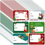 90 pieces: Christmas sticker tags - Self-adhesive with Christmas name tag