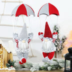 Christmas Faceless Gnome Parachute Hanging Ornament