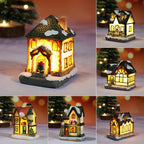 LED Christmas Decoration with Battery – Lit Decorative House for Festive Atmosphere