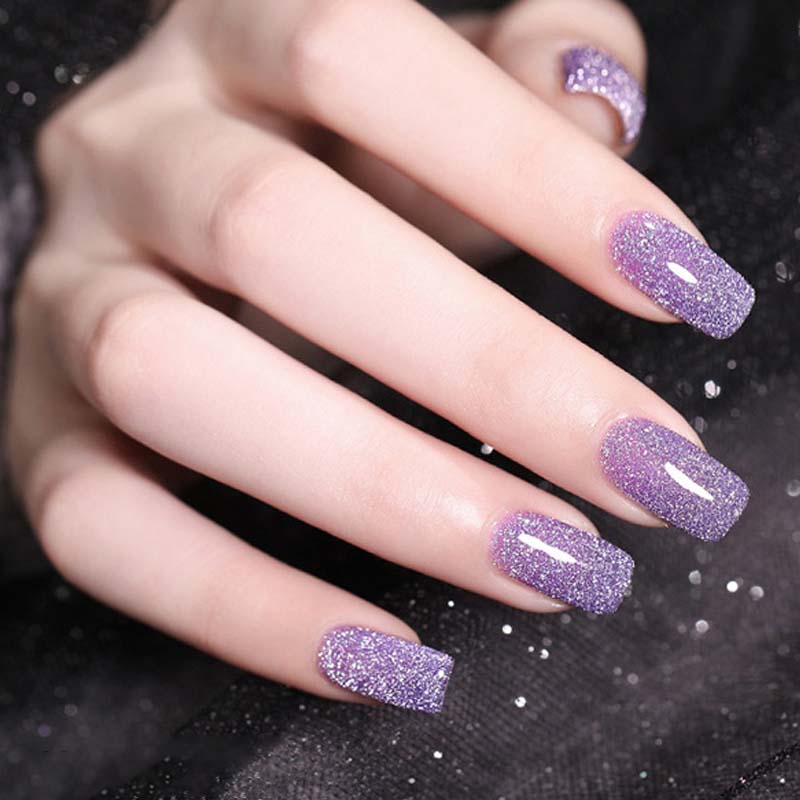 High density glitter nail gel polish