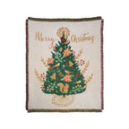 Christmas Squirrel Tree Jacquard Tapestry Throw