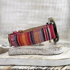 Watches with multicolored rainbow pattern