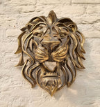 Rare Find-Large Lion Head Wall Mounted Art Sculpture