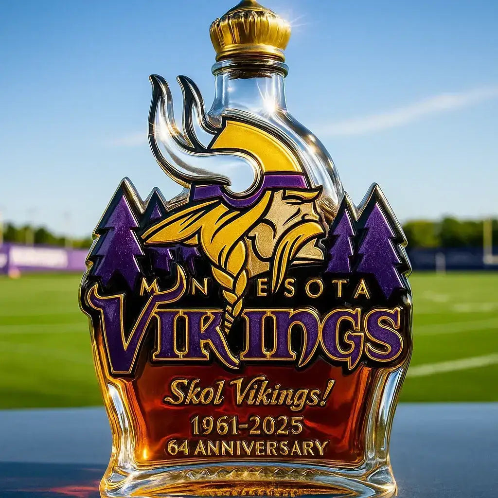 Minnesota Vikings Commemorative Whisky Bottle