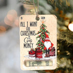 Christmas Money Holder Ornament | Wooden Hanging Decoration | Handcrafted Holiday Gift Surprise