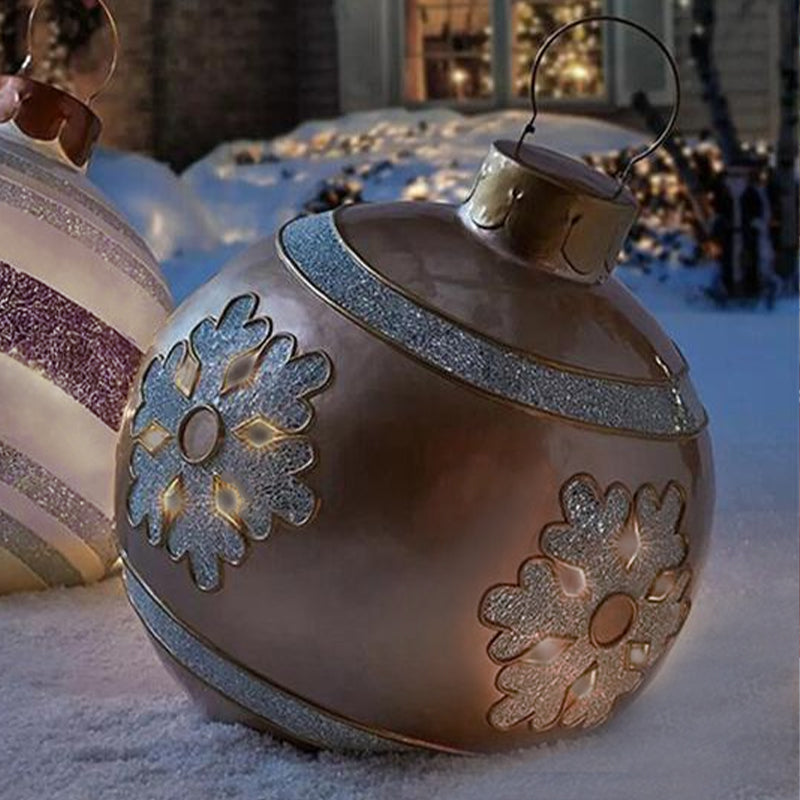 Inflatable Christmas Ball Outdoor Decorated
