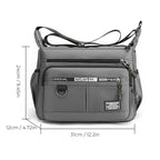 Men's messenger bag with multiple pockets