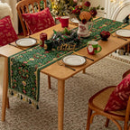 Tapestry Botanical Holiday Table Runner