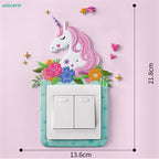 Cartoon Room Decor Silicone On-off Switch Wall Sticker