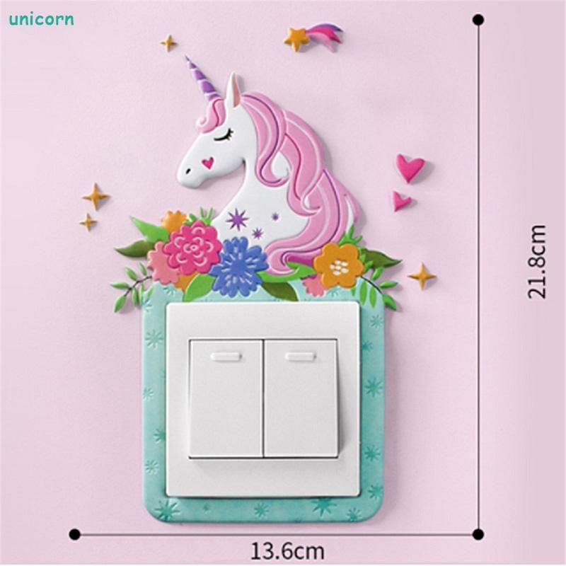 Cartoon Room Decor Silicone On-off Switch Wall Sticker