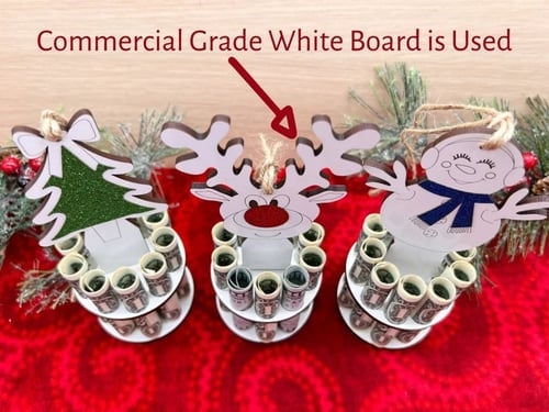 Christmas Money Holder Ornament | Handmade Wooden Decoration | Festive Gift Idea