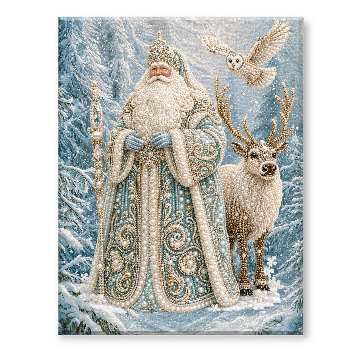 Halloween Ghost Pearl Art DIY Kit – Spooky 3D Diamond Painting