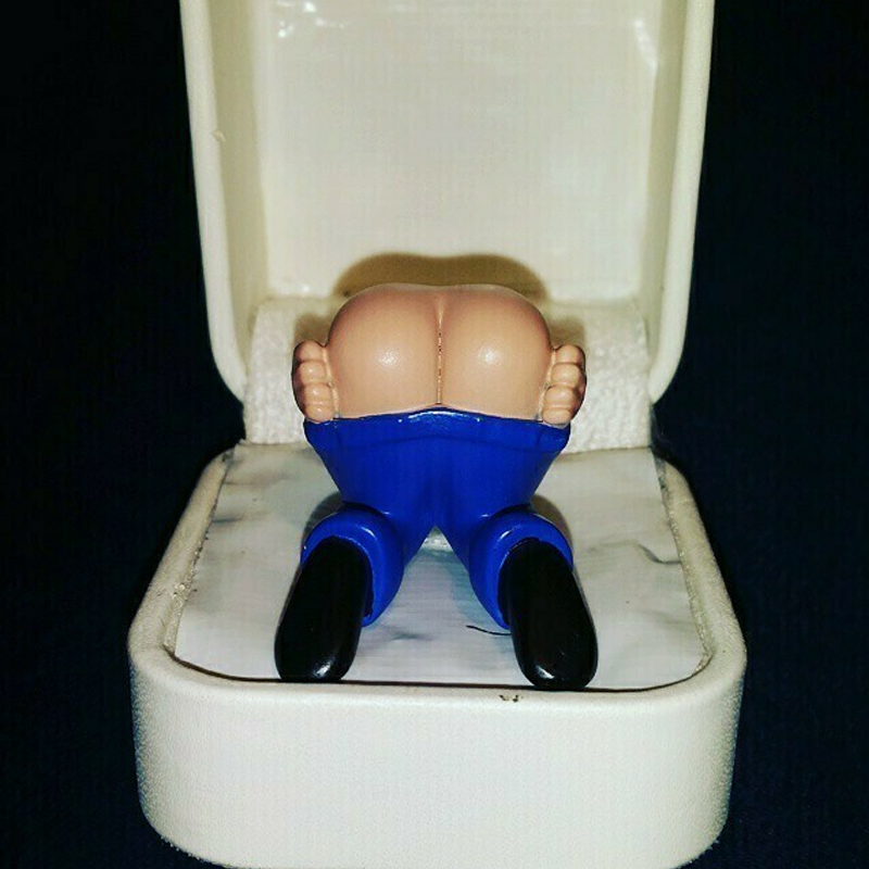 Farting Butt Engagement Ring Box