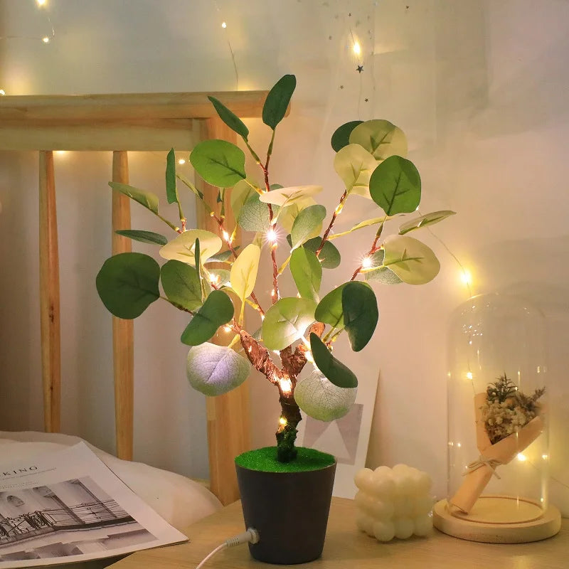 Christmas Decorations LED Faux Leaf Lamp