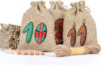 DIY Jute Advent Calendar with 24 Empty Pockets for Christmas - Hanging Countdown Calendar