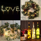 5 pieces LED bottle light night light made of cork gift decoration