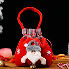 Christmas Gift Bags | Fabric Bags with Drawstring | Various Designs | Reusable