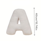 White Letter Decorative Pillow – Soft And Versatile | Creative Pillows For Your Sofa And Bed