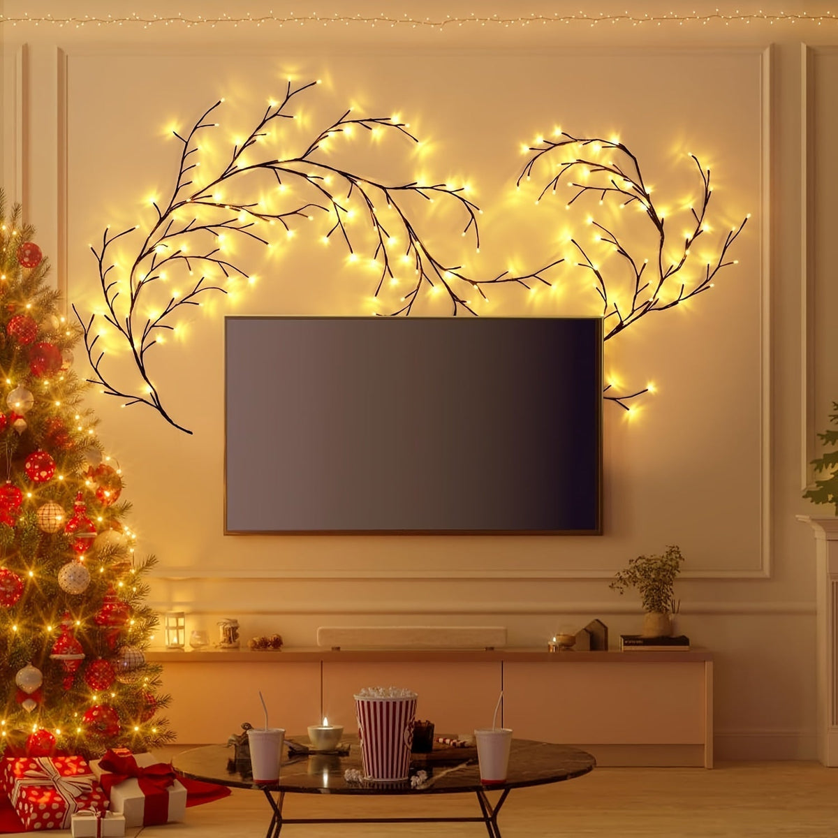 Wall Lights with LED Willow Branch Design