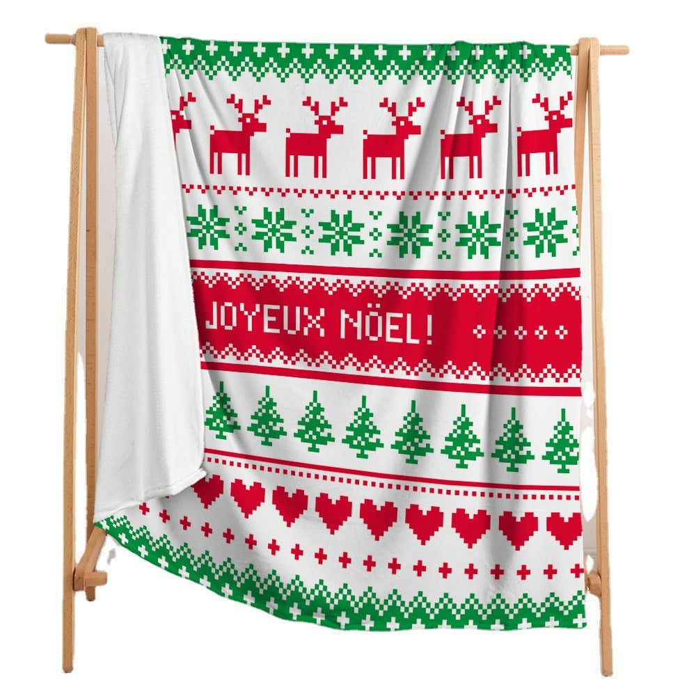 Christmas 3D Digital Printing Flannel Blanket