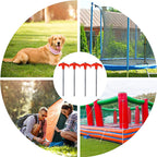 Rotatable tent pegs with thread