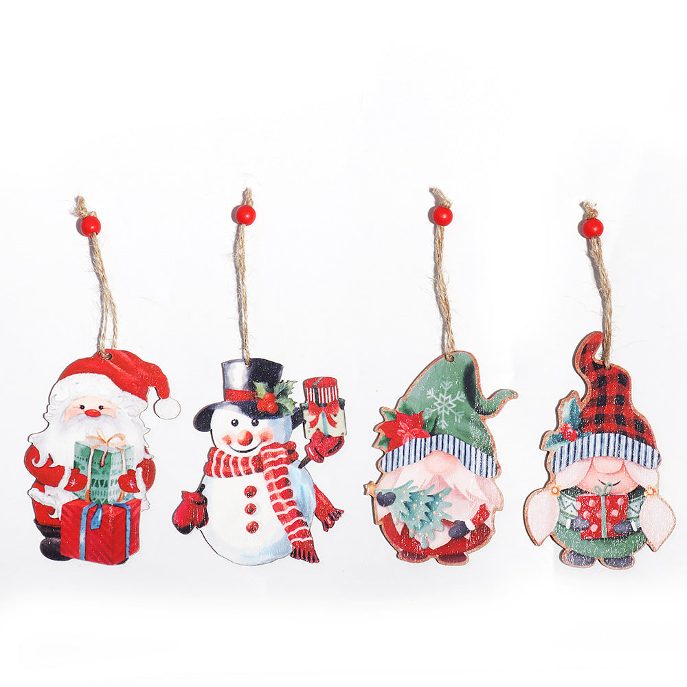 Christmas Retro Faceless Doll Pendant Couple Ornaments