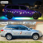 Weatherproof magnetic Christmas lights with mirror gloss
