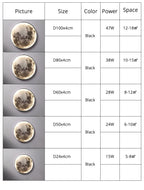 3D LED Moon or Earth Ceiling or Wall Lamp (3 Styles) 24CM-80CM