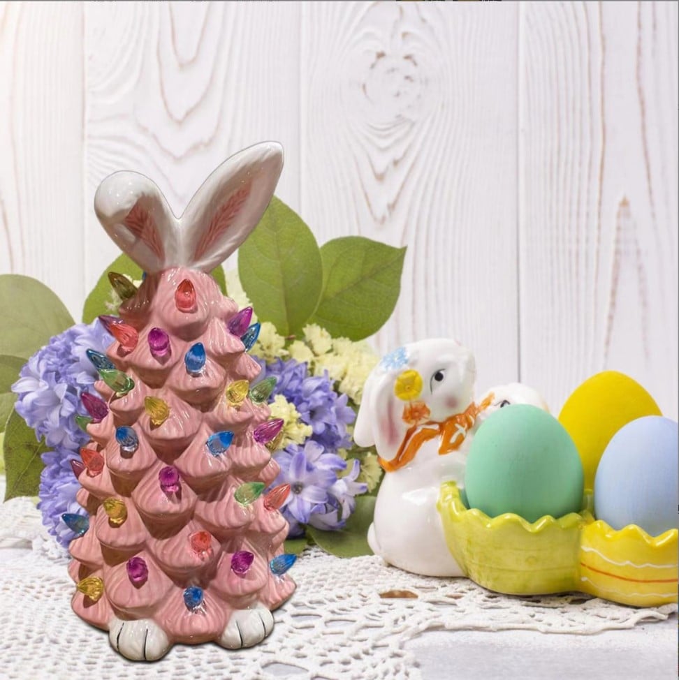 Christmas Pink Bunny Tree