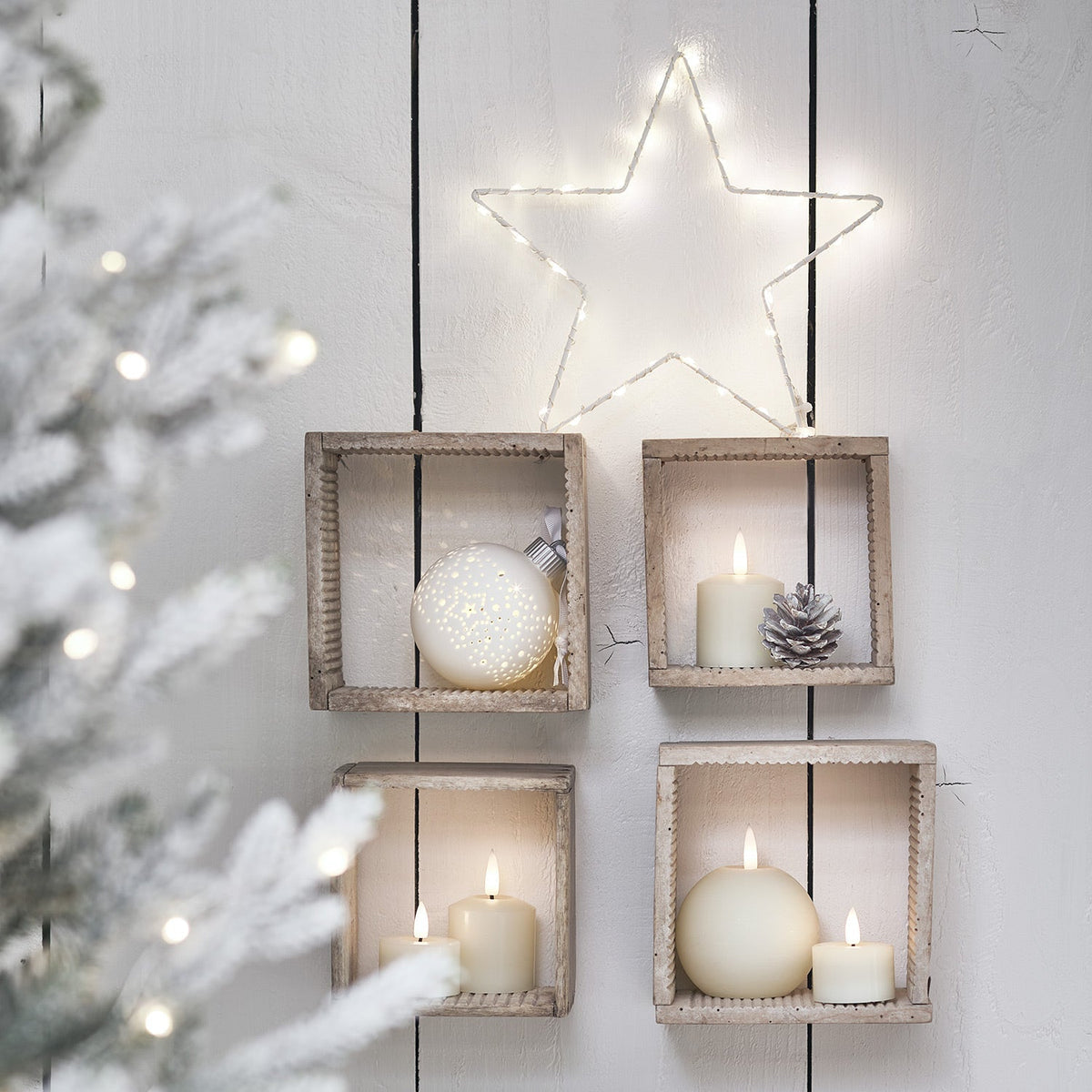 Christmas Decorations Star Window Light